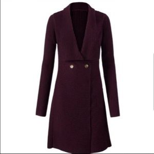 CAbi Mulberry Chunky Regal Cardigan Sweater - M